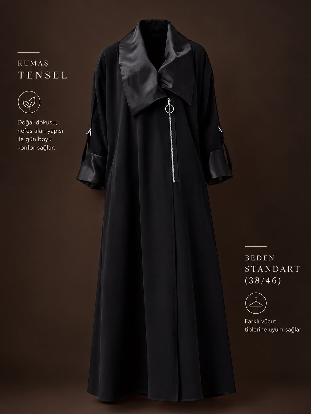 Organze Yaka Tensel Kap